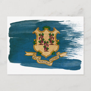 Postkarten für Connecticut-Flag