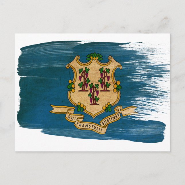 Postkarten für Connecticut-Flag (Vorderseite)