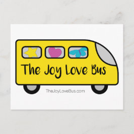 Postkarten für das Joy Liebe Bus-Logo