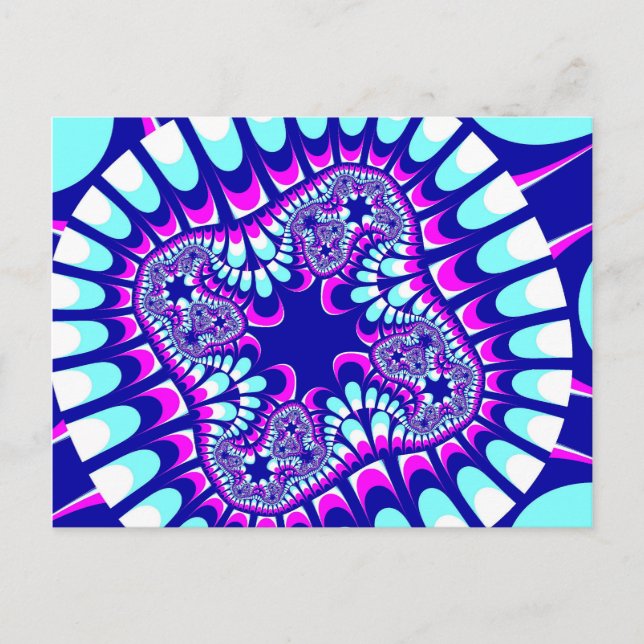 Postkarten für die benutzerdefinierte rosa Ice-Blu (Vorderseite)