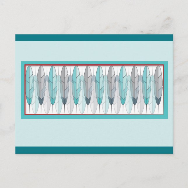 Postkarten für Federdesign aus der amerikanischen  (Vorderseite)