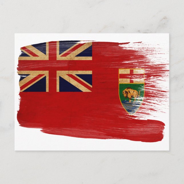 Postkarten für Manitoba-Flag (Vorderseite)
