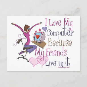 Postkarten für Online-Freunde