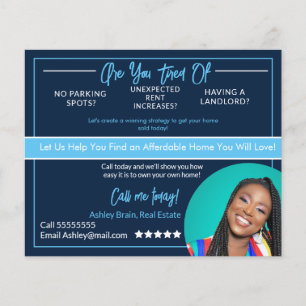 Postkarten für reales Anwesen Flyer