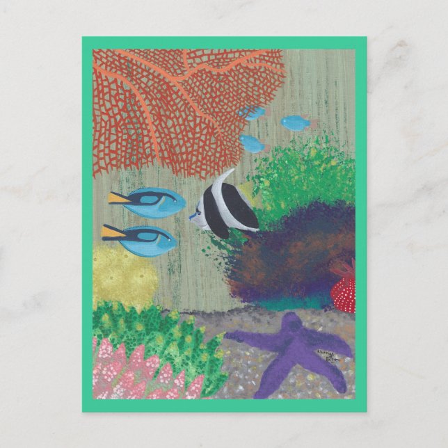 Postkarten für tropische Party Einladungen (Vorderseite)