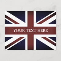 Postkarten für Vintage britische Flagge