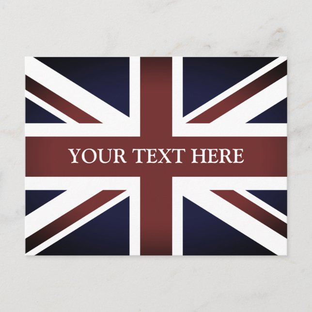 Postkarten für Vintage britische Flagge (Vorderseite)
