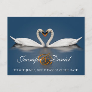 Postkarten Geschenke Liebe Swans