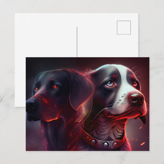 Postkarten Hund  (Vorne/Hinten)
