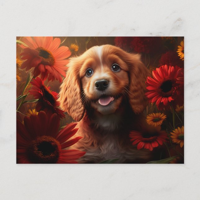 Postkarten Hund Fleur (Vorderseite)