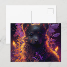 Postkarten Hund Mauve