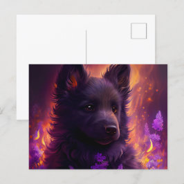 Postkarten Hund Mauve