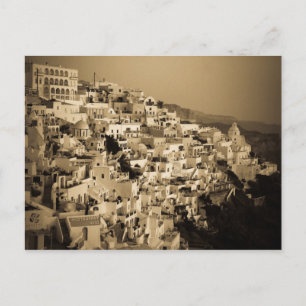 Postkarten im antiken Stil von Fira, Santorin