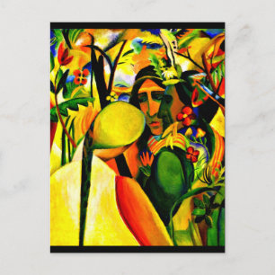 Postkarten-Klassiker/Retro Art-August Macke 23 Postkarte