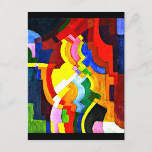Postkarten-Klassiker/Retro Art-August Macke 9 Postkarte