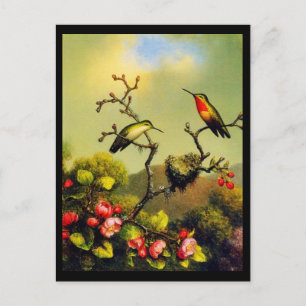 Postkarten-Klassiker/Retro-Martin Johnson Heade 5 Postkarte