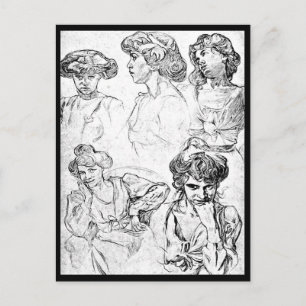Postkarten-Klassiker/Vintage-Alphonse Mucha 50 Postkarte