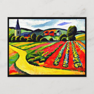 Postkarten-Klassiker/Vintage Art-August Macke 4 Postkarte