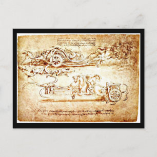Postkarten-Klassiker/Vintage-Leonardo da Vinci 3 Postkarte