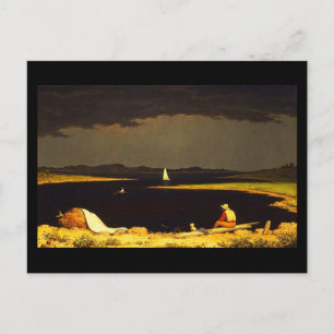Postkarten-Klassiker/Vintage-Martin Johnson Heade Postkarte