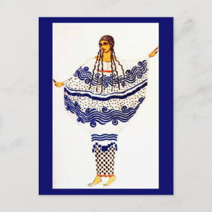 Postkarten-Kunst der Mode-Bakst 15 Postkarte