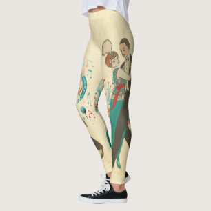Postkarten-Leggings Leggings