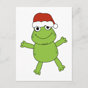 POSTKARTEN-LUSTIGER FROSCH FEIERTAGSPOSTKARTE