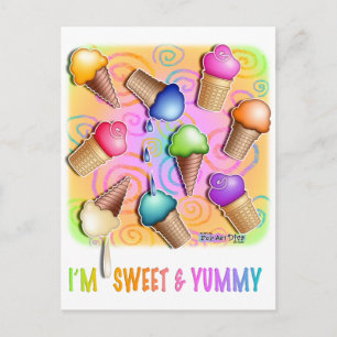 Postkarten - Pop Art ICE CREAM CONS