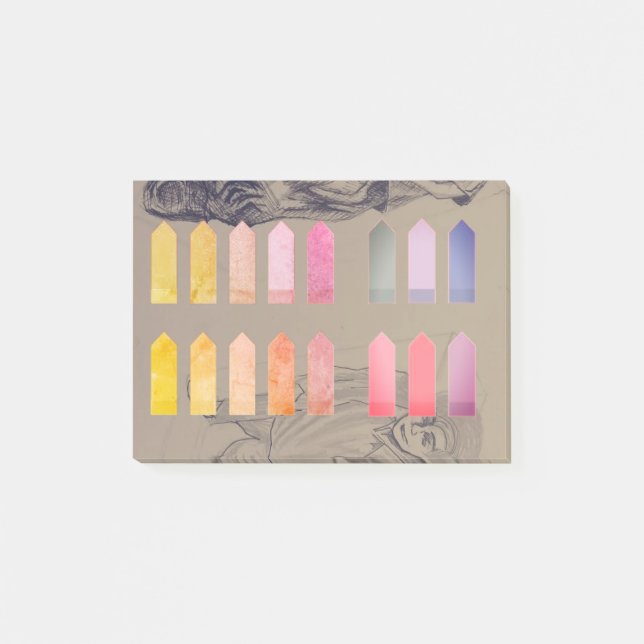 Postkarten Post-it Klebezettel (Vorderseite)