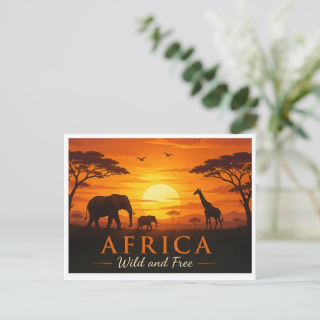 Postkarten-Safari Feiertagspostkarte (Stehend Vorderseite)