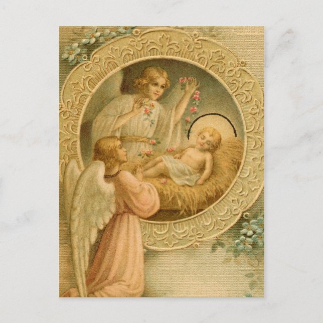 Postkarten (Schrift): LK 2:10-11 Liebe kam nach un (Vorderseite)