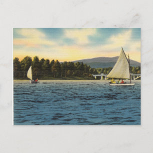 Postkarten-Segelboote auf dem Lake Hamilton, Arkan Postkarte