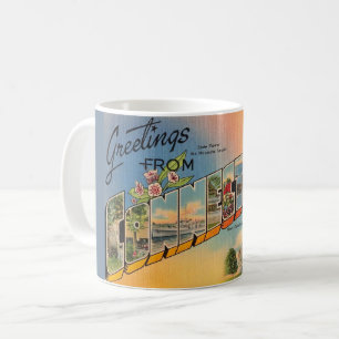 Postkarten-Tasse zum Retro-Anschluss Kaffeetasse