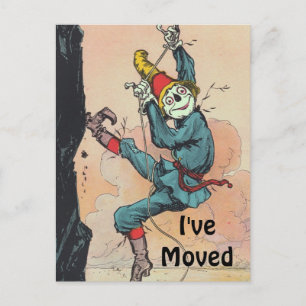 Postkarten-Vintage Vogelscheuche Unze bewegte Ankündigungspostkarte