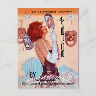 Postkarten Vintages Theater-Poster-Look Shakespear