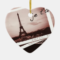 Postkarten von Paris Bonjour Custom Ornament