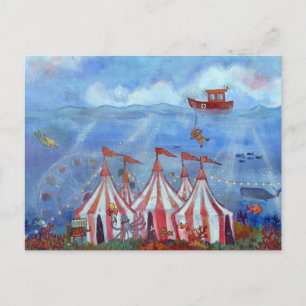 Postkarten Whimsical Unterwasserzirkus