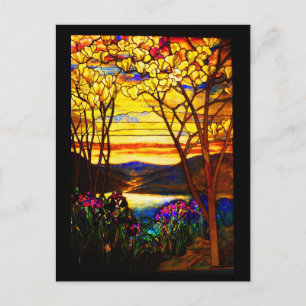 Postkartenfestes Glas - Tiffany 9 Postkarte