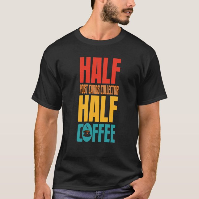Postkartenhalter für Kaffee T-Shirt (Vorderseite)