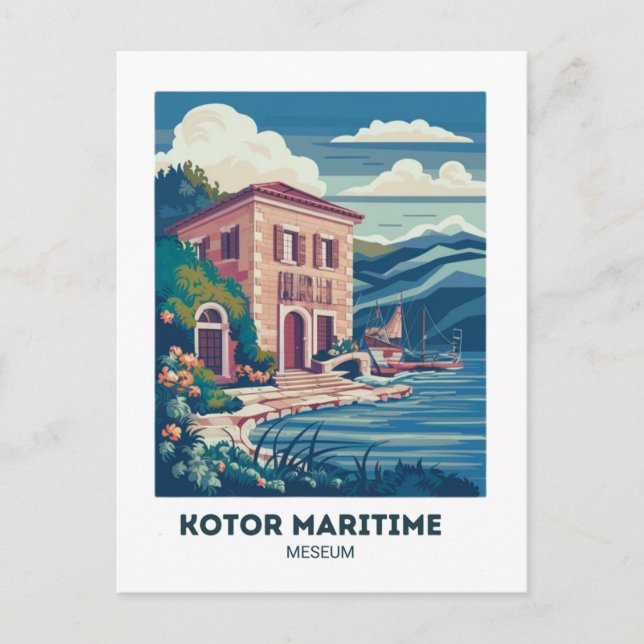 Postkartenreise zum Kotor Maritime Museum Postkarte (Vorderseite)