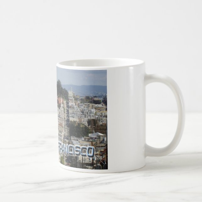 Postkartenstil San Francisco Kaffeetasse (Rechts)