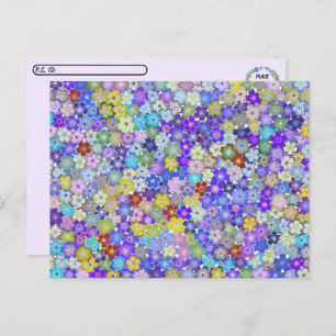 Postkreuzung - Schöne farbenfrohe Postkarte