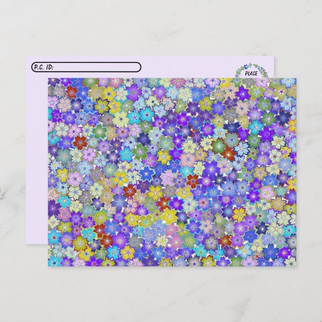 Postkreuzung - Schöne farbenfrohe Postkarte (Vorne/Hinten)