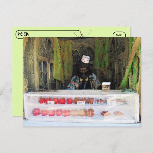 Postkreuzung - Werewolf / Wolfman Salesman Postkarte (Vorne/Hinten)