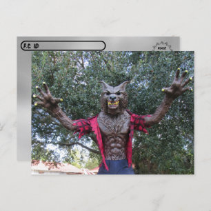 Postkreuzung - Werwolf / Wolf-Mann-Postkarte Postkarte