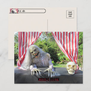 Postkreuzung - Zombie Kissing Booth Postcard Postkarte