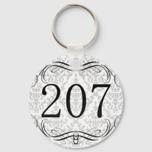 Postleitzahl 207 schlüsselanhänger