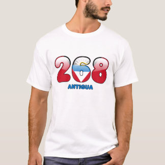 Postleitzahl 268 für Antigua T-Shirt