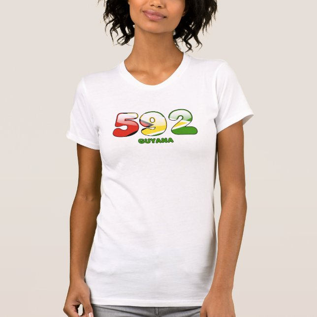 Postleitzahl 592 für Guyana T-Shirt (Vorderseite)