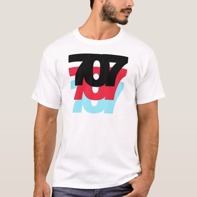 Postleitzahl 707 T-Shirt (Vorderseite)